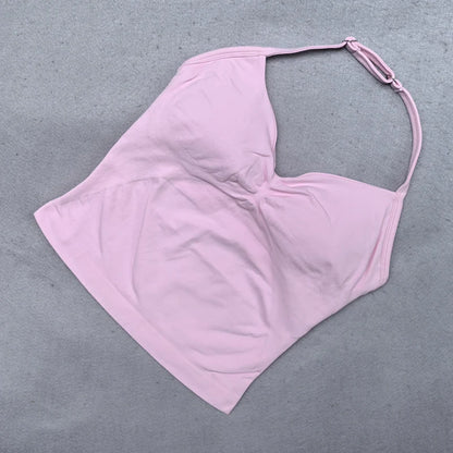 Women's Adjustable Strappy Backless Padded Sports Bra