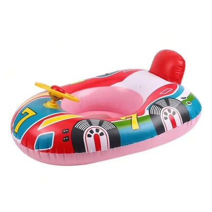 Cute Car Design Baby Swimming Float with Handles for Toddlers