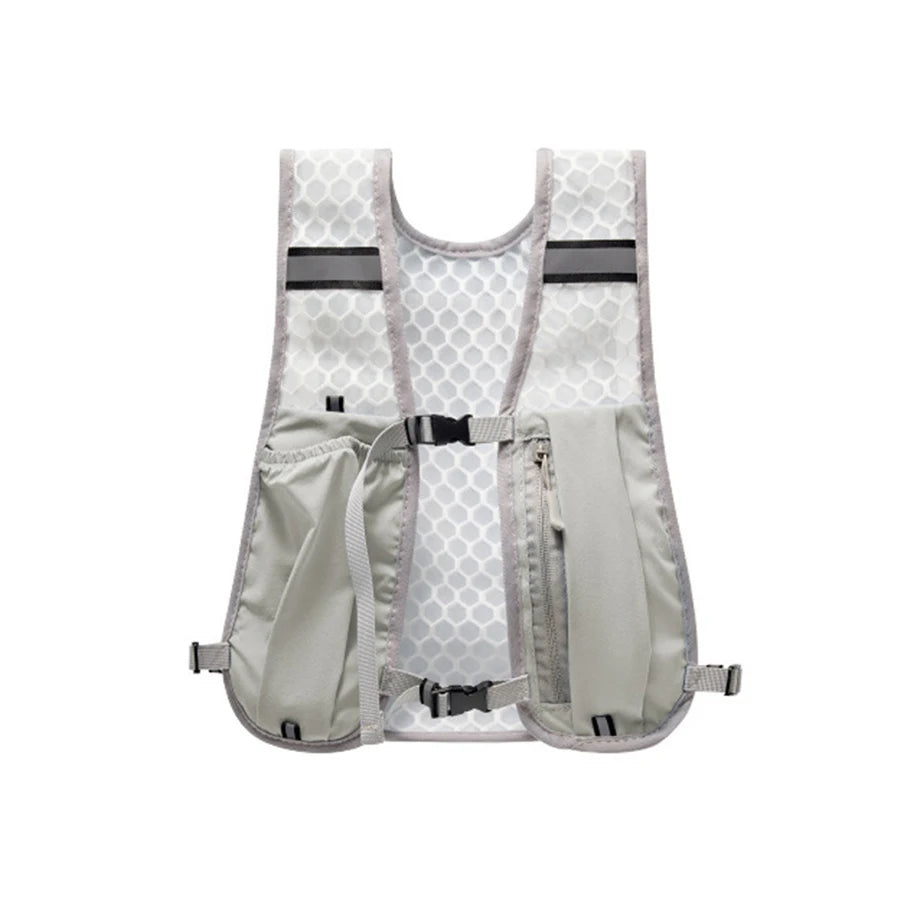 Lightweight Reflective Running Hydration Vest with Phone Pocket