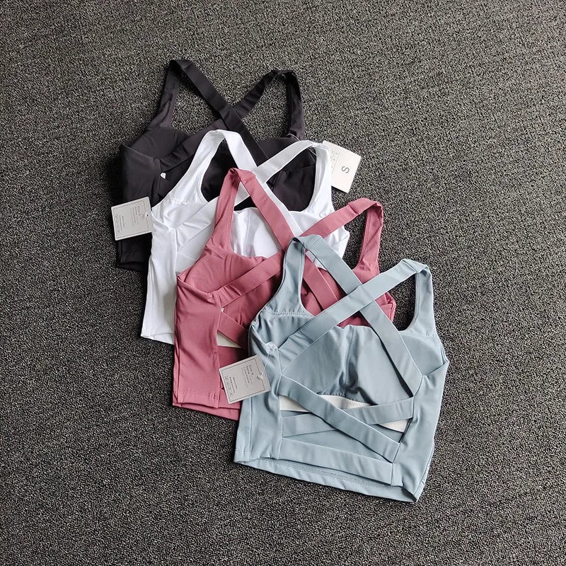 Women's Breathable Push Up Yoga Sports Bra