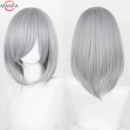 40cm Heat Resistant Anime Cosplay Wig with Bangs