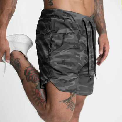 Men's Quick Dry Woven Running Fitness Shorts