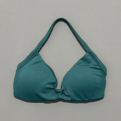 Women's High Support Strappy Halter Sports Bra