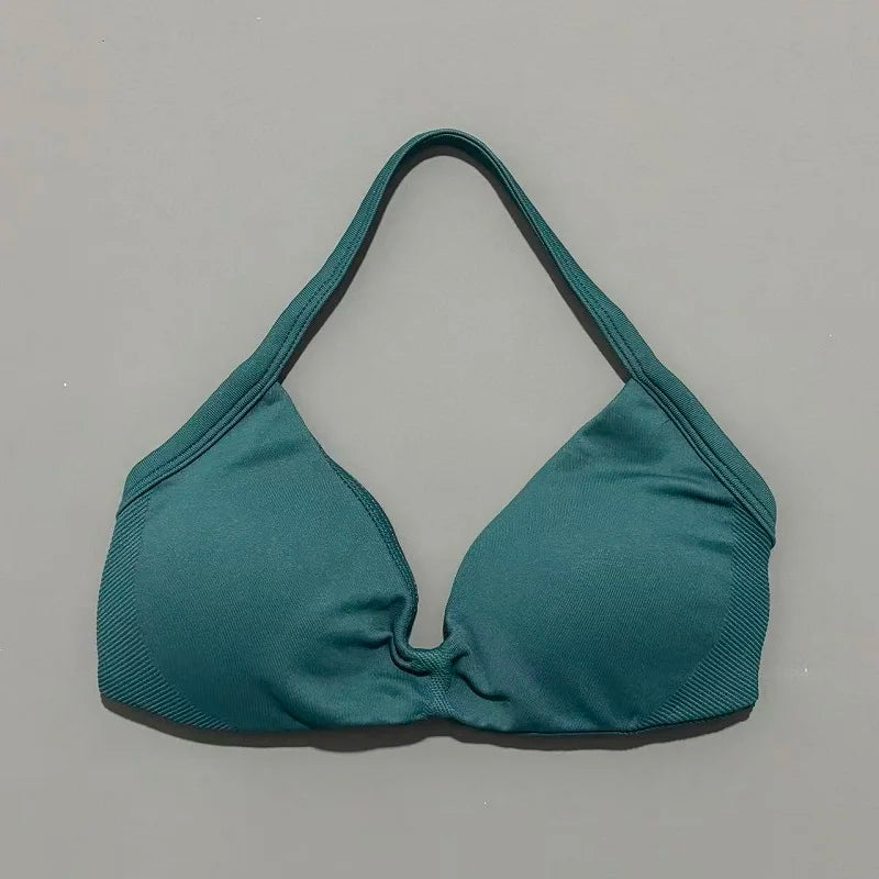 Women's High Support Strappy Halter Sports Bra