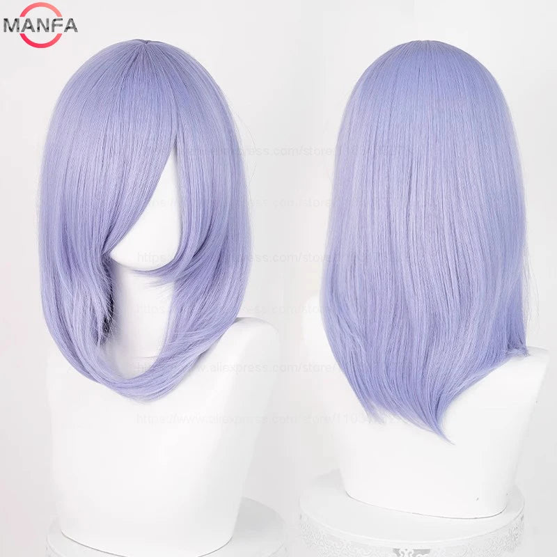 40cm Heat Resistant Anime Cosplay Wig with Bangs