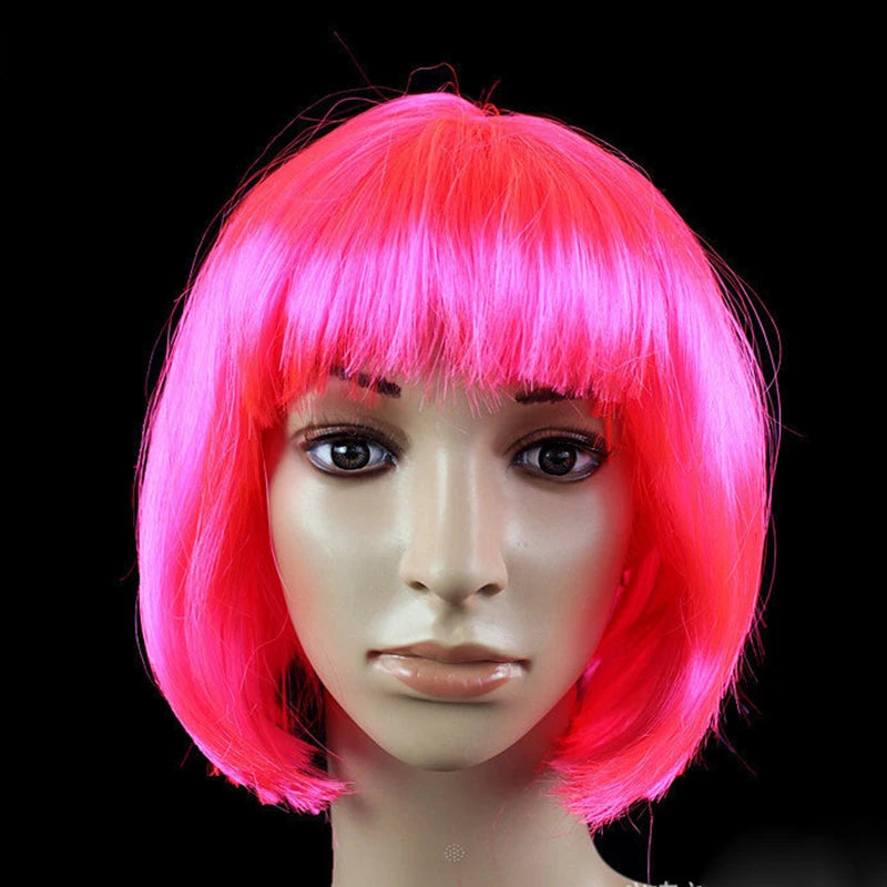 Short Bob Synthetic Cosplay Wig for Women