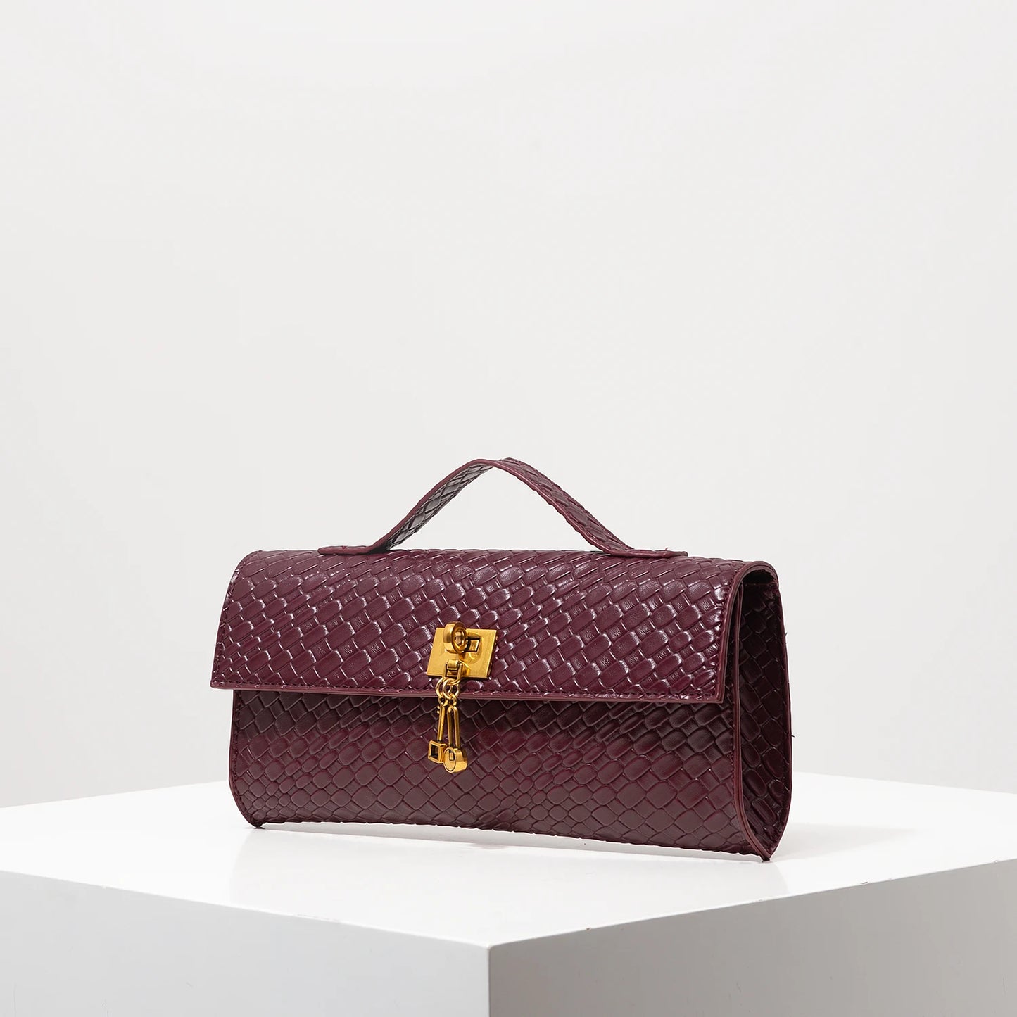 Burgundy Vintage Work Tote Bag for Women