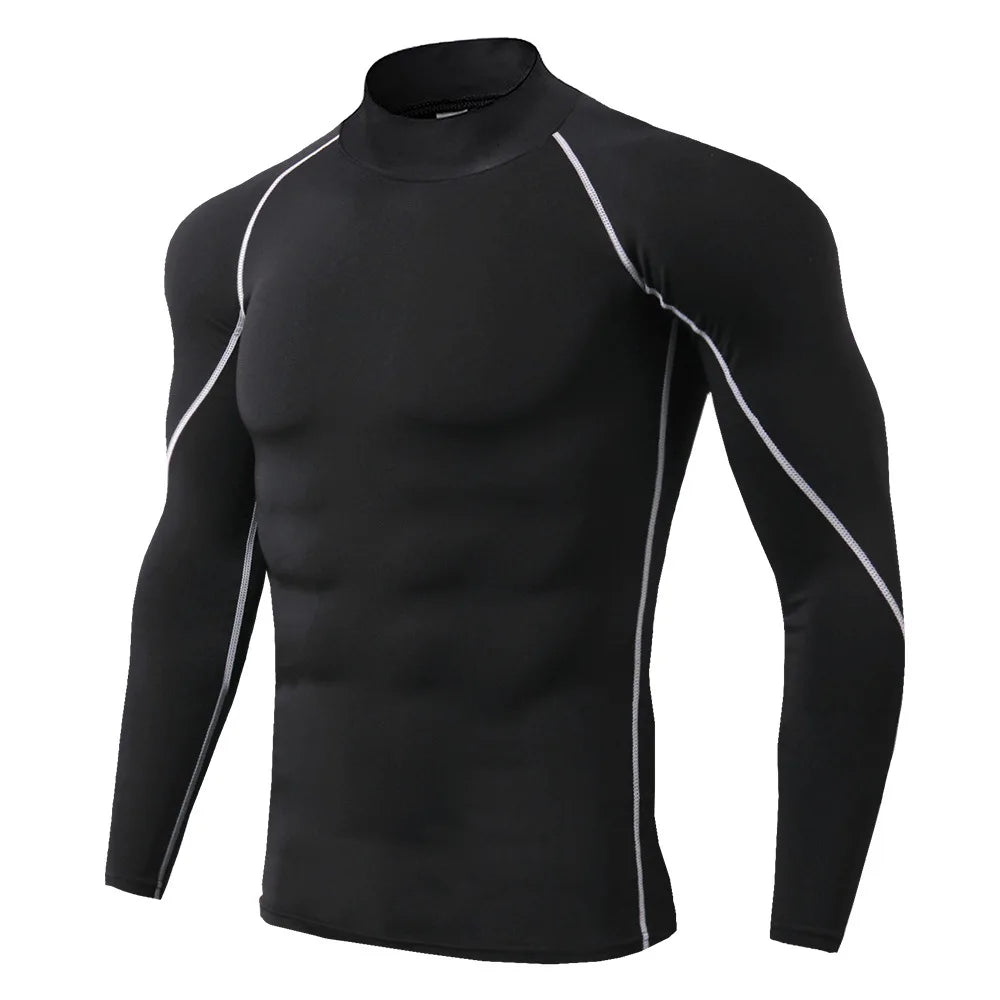 Men's Quick Dry Long Sleeve Compression Sports Shirt
