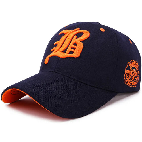 Unisex Embroidered Cotton Snapback Baseball Cap