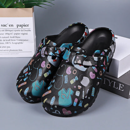 Women’s EVA Closed Toe Clogs Adjustable Buckle Non Slip Slippers