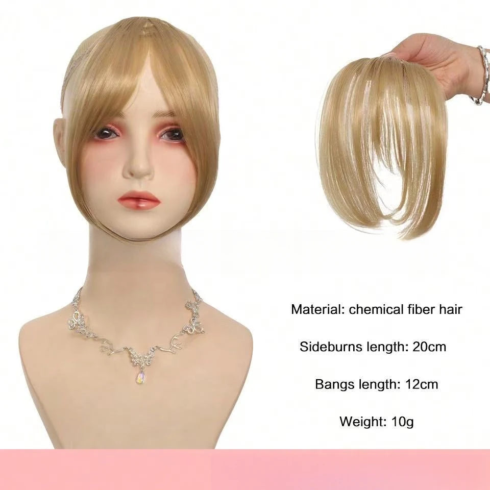 Women's Clip In Natural Middle Part Bangs Hair Extension