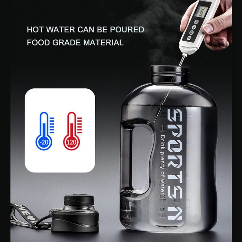 1.7L or 2.7L Insulated Leak Proof Water Bottle with Straw