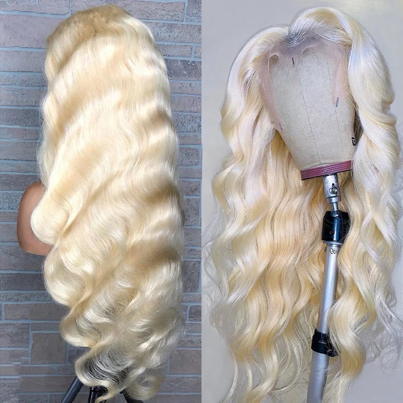 613 Honey Blonde Body Wave 13x4 13x6 HD Lace Human Hair Wig
