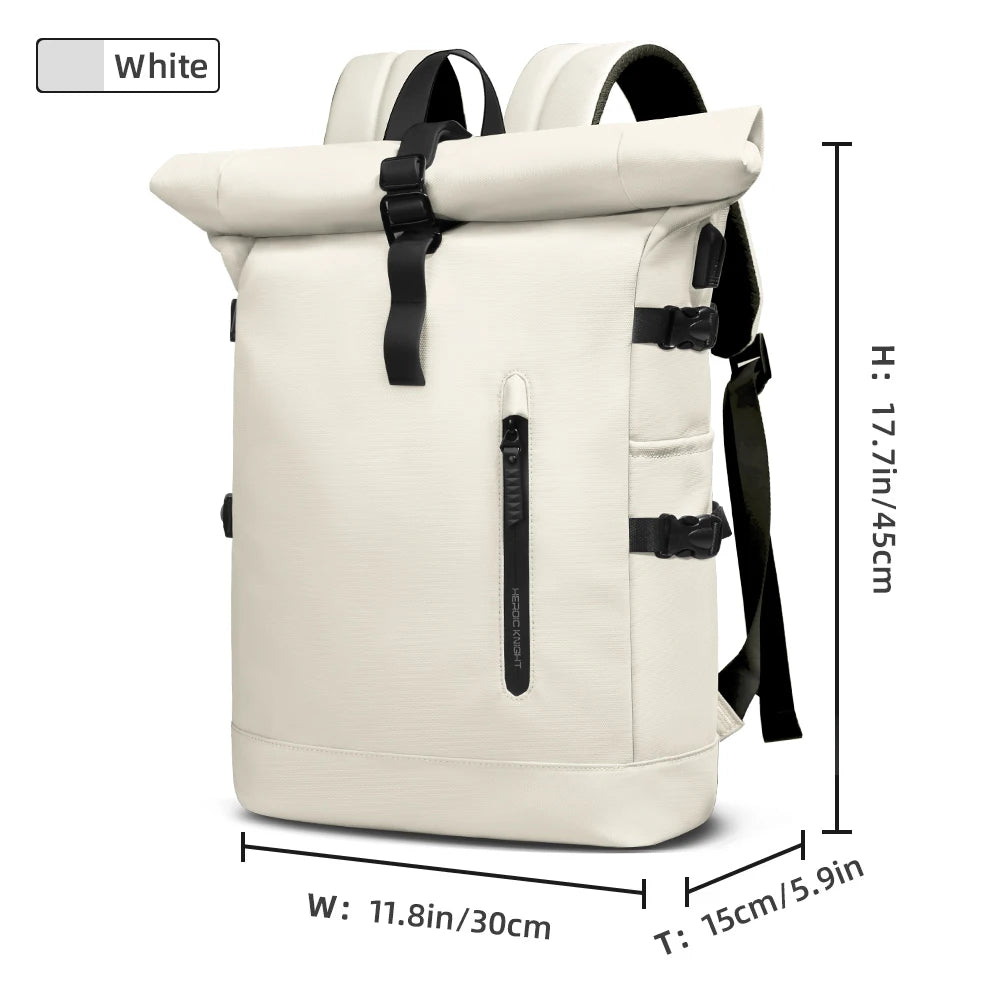 HK Expandable Waterproof Laptop Travel Backpack with USB Port
