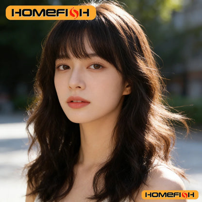 Women's Curly Synthetic Wig with Bangs