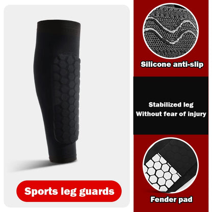 Foam Padded Compression Shin Guard Sleeve