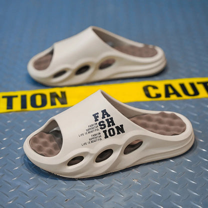 Men’s Massage Slides Thick Sole Non Slip Summer Beach Slippers