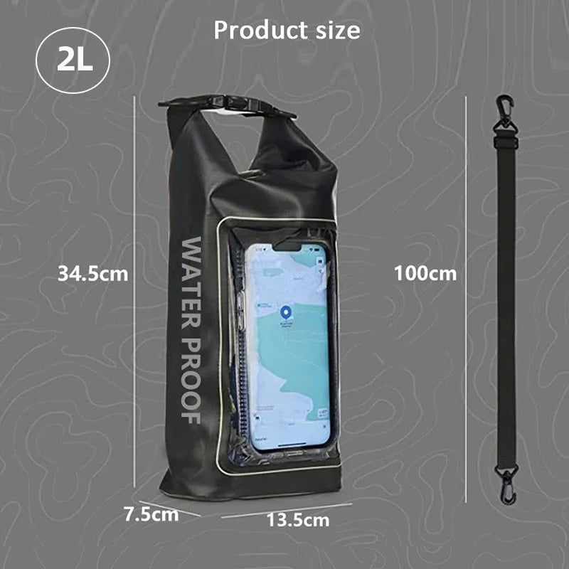 2L or 5L Waterproof Touch Screen Dry Bag