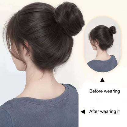 Synthetic Hair Bun Donut Updo Hairpiece for Women