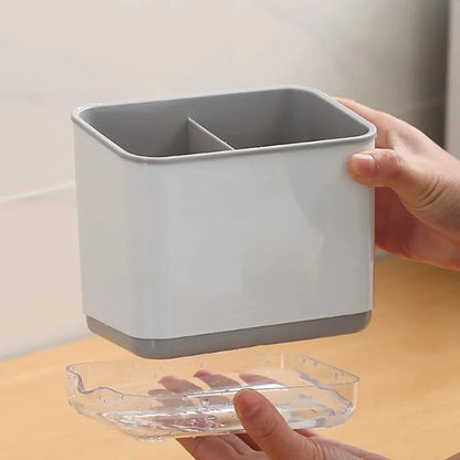 Multifunctional Kitchen Utensil Holder with Drainage Tray