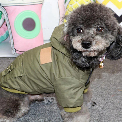 Thick Warm Winter Hoodie Coat for Small & Medium Dogs