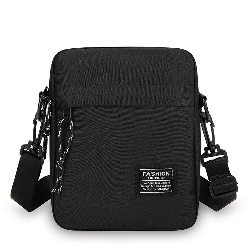 Men’s Oxford Cloth Crossbody Satchel Bag Small Casual Shoulder Bag