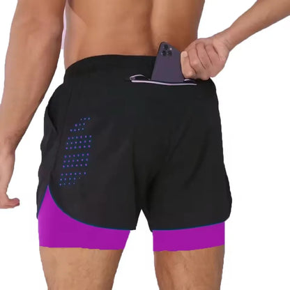 Men's Quick Dry 2 in 1 Running Shorts