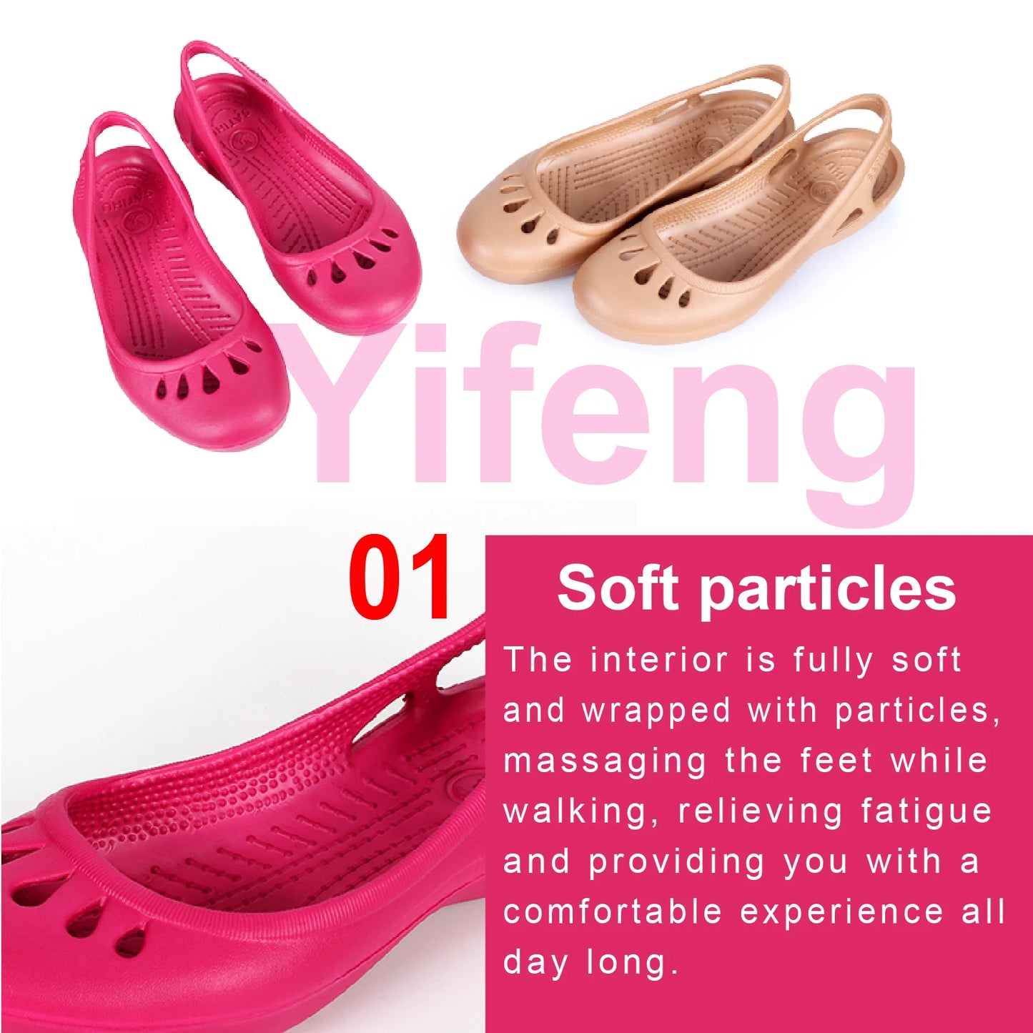 Lightweight Waterproof Women's Clogs Breathable Non Slip Work Shoes