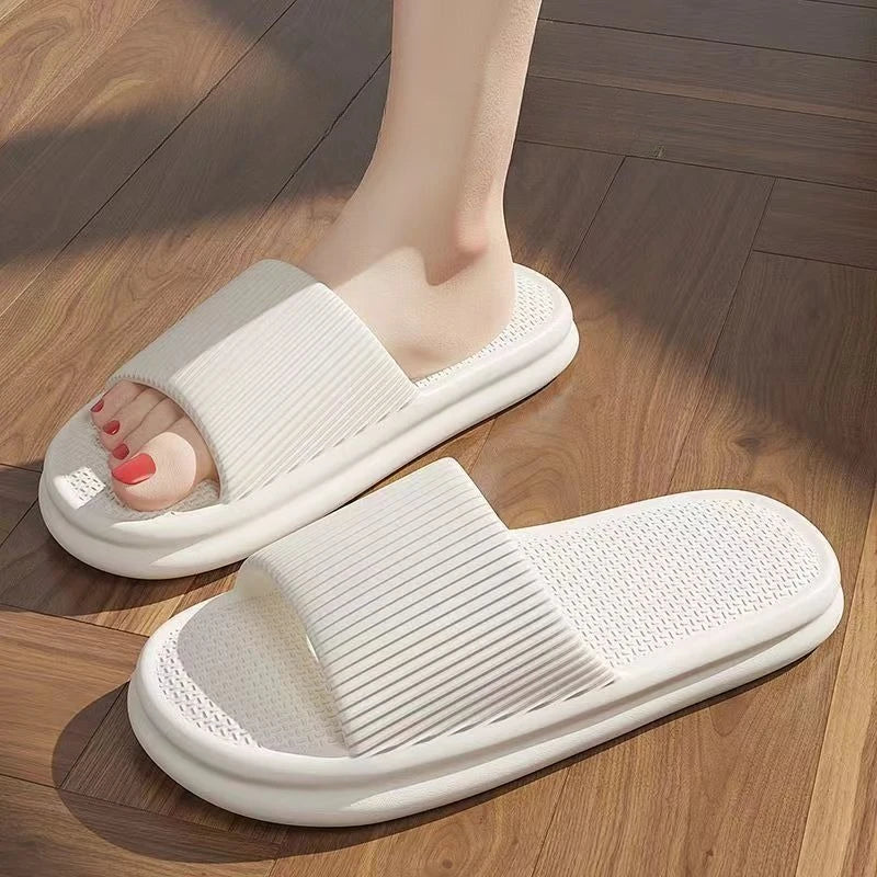 Unisex Soft EVA Summer Slippers Odor Resistant Non Slip Home & Bathroom Shoes
