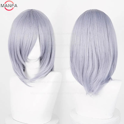 40cm Heat Resistant Anime Cosplay Wig with Bangs
