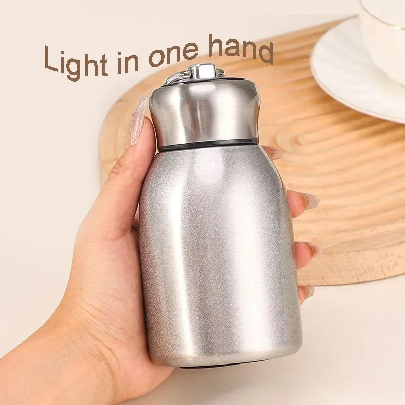 Mini 304 Stainless Steel Insulated Thermos Cup with Carry Ring