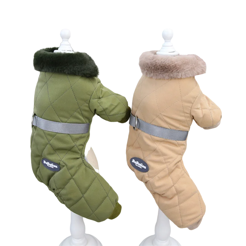 Thick Waterproof Winter Dog Jumpsuit Hoodie for Small Dogs