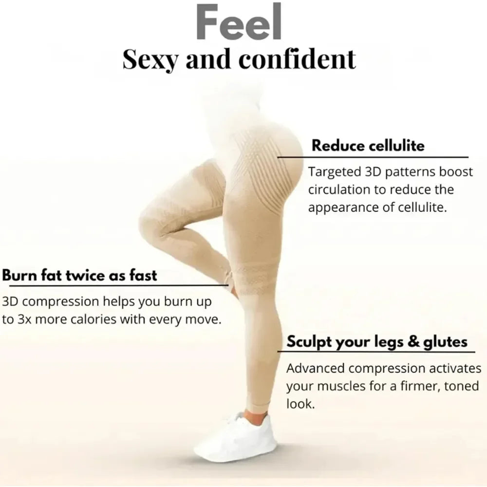 Slimove High Waist Butt Lift Anti Cellulite Leggings