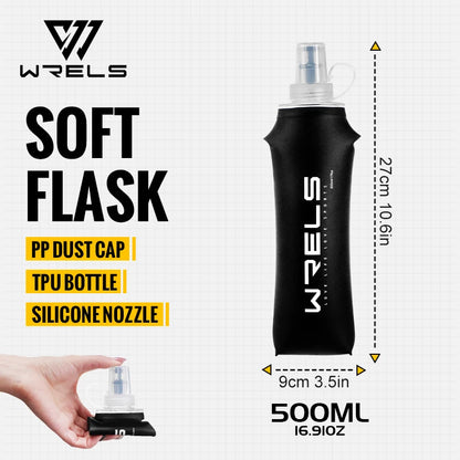 WRELS Ultralight BPA Free Collapsible TPU Soft Flask