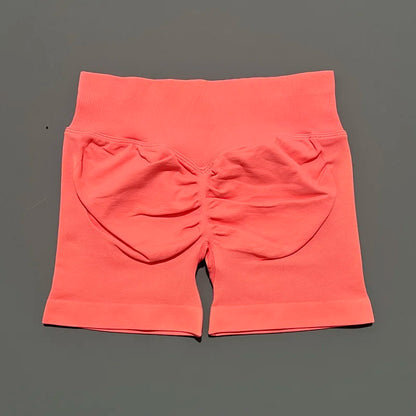 Women's Seamless Scrunch Butt Gym Biker Shorts