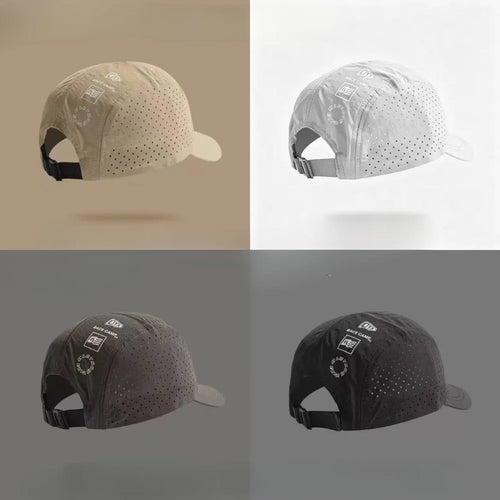 Unisex Quick Dry Mesh Short Brim UV Protection Baseball Cap
