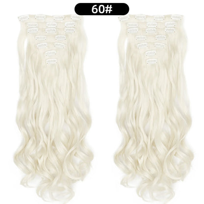 22 Inch Curly Wavy Clip In Hair Extensions 7PCS