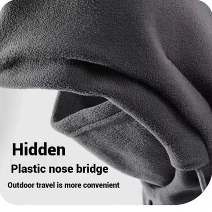 Unisex 3 in 1 Windproof Balaclava Hat with Neck Warmer