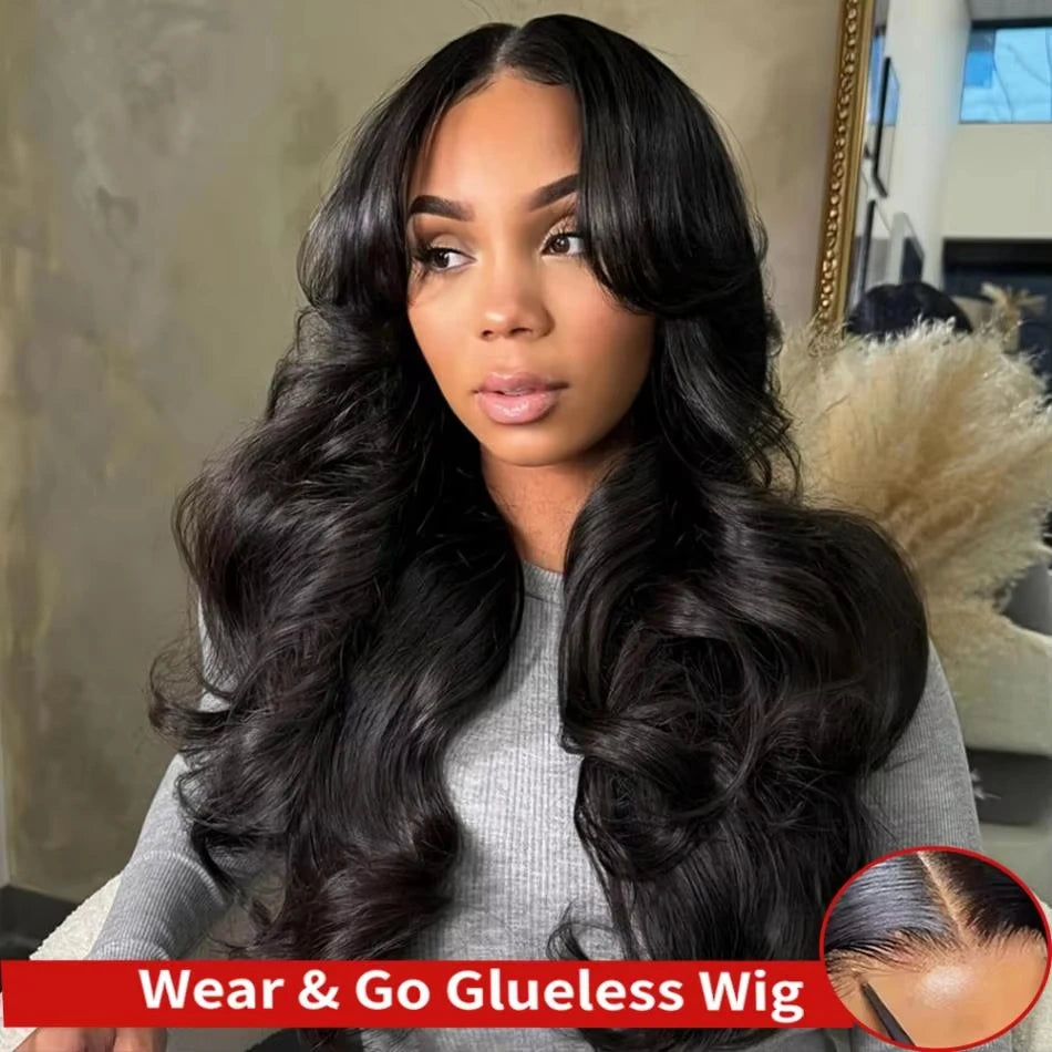 Women's Body Wave Glueless Brazilian Human Hair Closure Wig