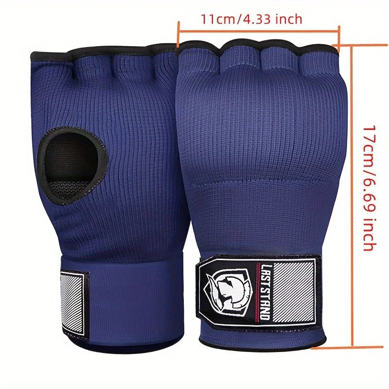 MMA Half Finger Gel Boxing Gloves with Wrist Support
