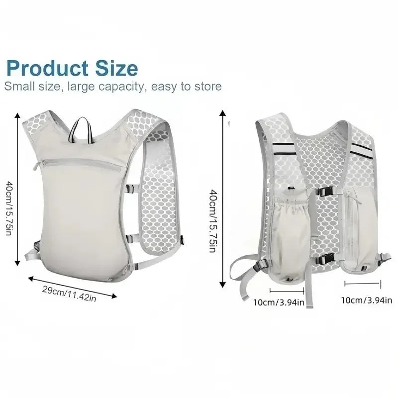Lightweight Reflective Trail Running Hydration Vest Backpack