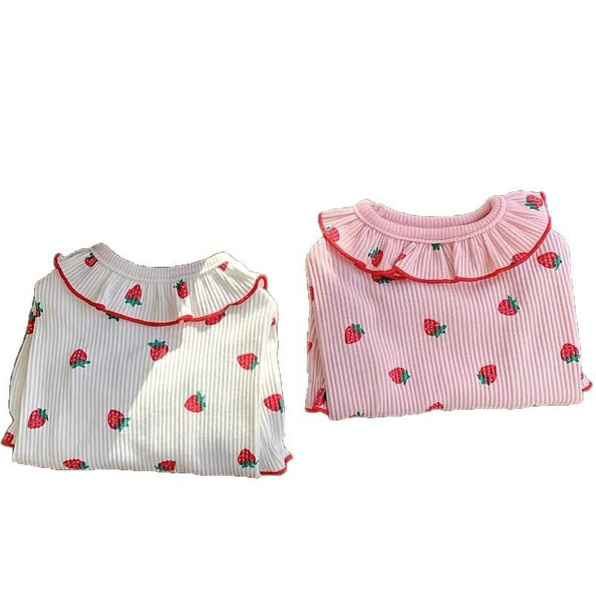 Cute Strawberry Vest with Ruffled Collar for Small Dogs & Cats