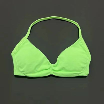 Women's Strappy Open Back Padded Sports Bra