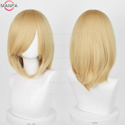 40cm Heat Resistant Anime Cosplay Wig with Bangs