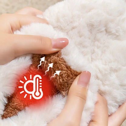 Women's Winter Plush Cotton Slippers Warm Non Slip Home Shoes