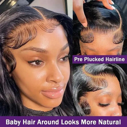Women's 250% Density Body Wave HD Lace Front Human Hair Wig