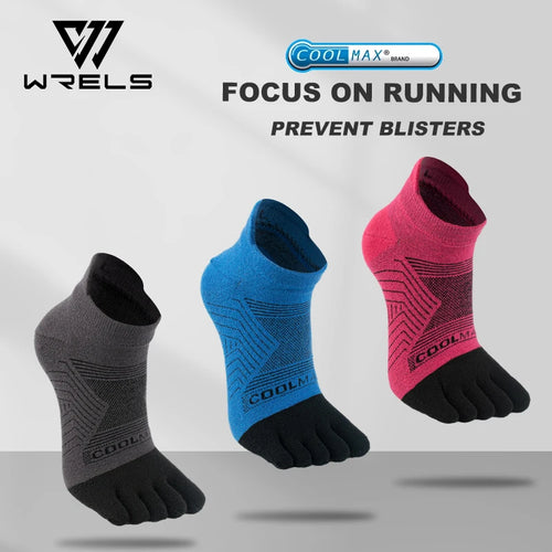 1 Pair Breathable Quick Dry Five Toe Running Socks