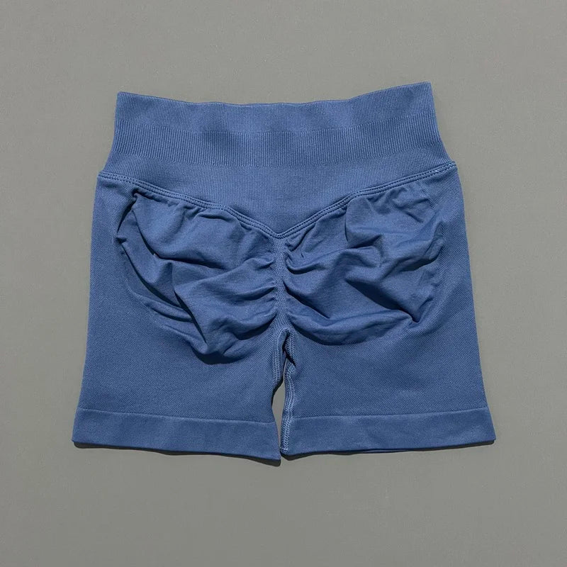 Women Fitness Workout Shorts Yoga High Waist Lift Butt Fitness Shorts Gym Running Sportswear Women Push Up Gym Leggings
