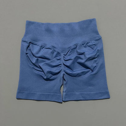 Women Fitness Workout Shorts Yoga High Waist Lift Butt Fitness Shorts Gym Running Sportswear Women Push Up Gym Leggings
