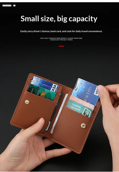 Homefish Women's Slim PU Leather Card and Coin Wallet